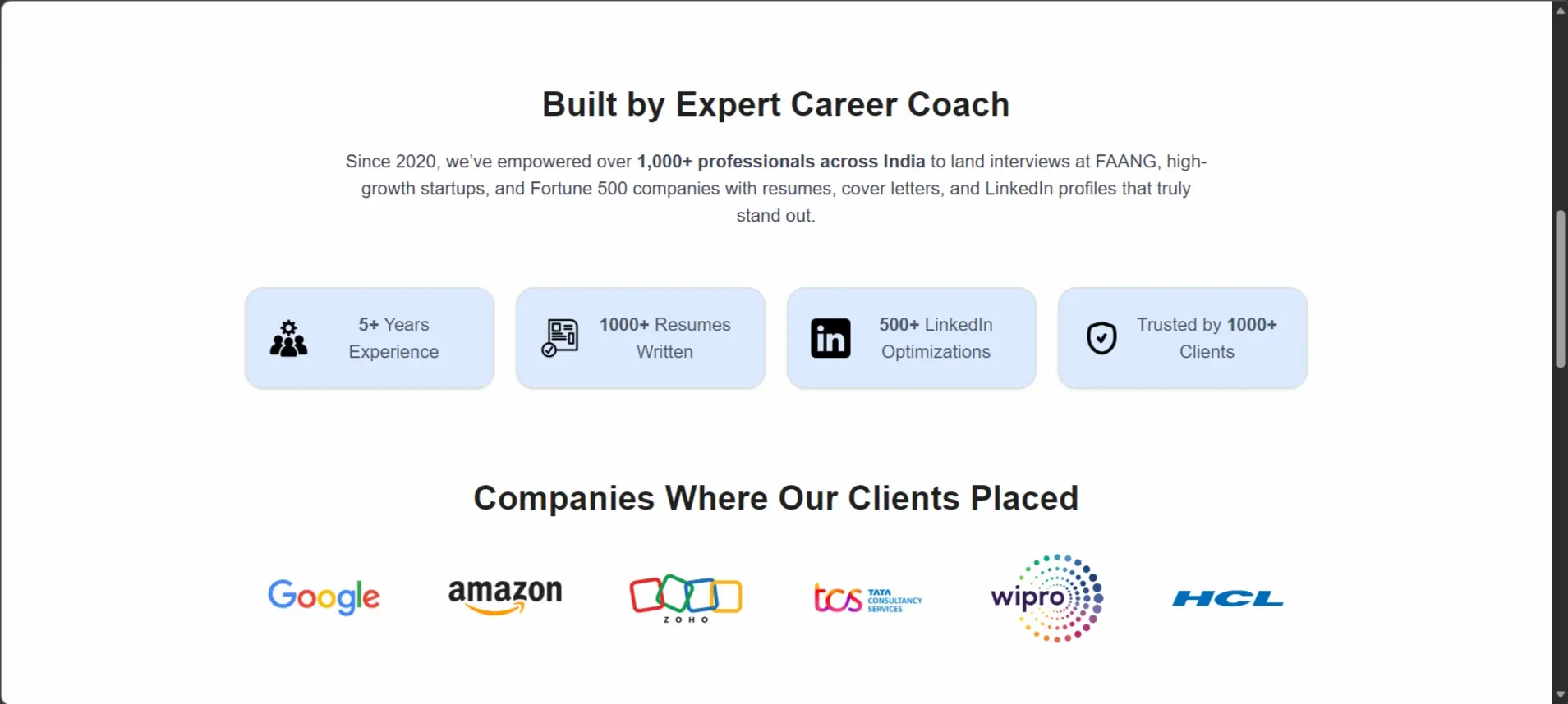 Career Desire Ad Campaign Page
